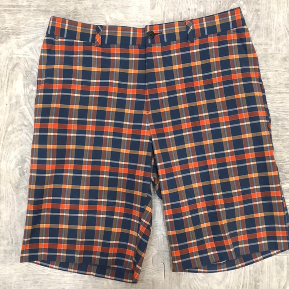 adidas orange golf shorts